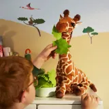 IKEA SANDLÖPARE (ИКЕА САНДЛЁПАРЕ) — Мягкая игрушка, жирафёнок/коричневый 45 см — фото 2