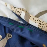 IKEA SANDLÖPARE (ИКЕА САНДЛЁПАРЕ) — Пододеяльник и наволочка, белый тёмно-синий/саванна 150x200/50x60 см — фото 6
