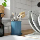 IKEA VÄLVÅRDAD (ИКЕА ВЭЛВОРДАД) — Сушилка для посуды, белый/гальванизированный 52x35 см — фото 3