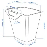 IKEA SUNNERSTA (ИКЕА СУННЕРСТА) — Контейнер, сине-серый 12x11 см — фото 7