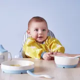 IKEA KLADDIG (ИКЕА КЛАДДИГ) — Слюнявчик, жёлтый/белый — фото 3