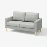 IKEA SALTSJÖBADEN (ИКЕА САЛТШЁБАДЕН) — Чехол для 2-местного дивана, Tonerud серый — фото 2