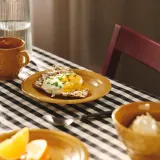 IKEA SANDSKÄDDA (ИКЕА САНДСКЭДДА) — Тарелка десертная, жёлтая 20 см — фото 4