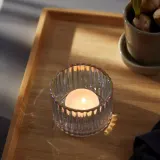 IKEA RÄFFELBJÖRK (ИКЕА РЭФФЕЛБЙЁРК) — Подсвечник, перламутровый 5 см — фото 2