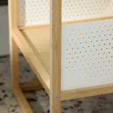 IKEA GILLERSBERG (ИКЕА ГИЛЛЕРСБЕРГ) — Прикроватная тумба, бамбук/белый 39x39x56 см — фото 3