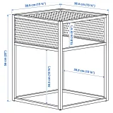 IKEA GILLERSBERG (ИКЕА ГИЛЛЕРСБЕРГ) — Прикроватная тумба, бамбук/белый 39x39x56 см — фото 6