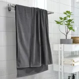 IKEA VÅGSJÖN (ИКЕА ВОГШЁН) — Полотенце банное, тёмно-серое 100x150 см — фото 4