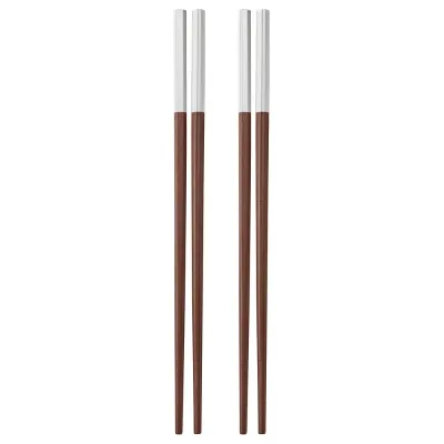 IKEA SÖTBJÖRNBÄR (ИКЕА СЁТБЙЁРНБЭР) — Палочки для еды, 2 пары, коричневые 24 см