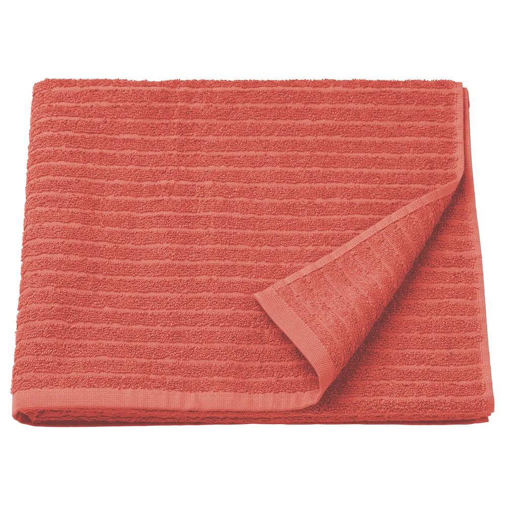IKEA VÅGSJÖN (ИКЕА ВОГШЁН) — Полотенце банное, оранжево-красное 70x140 см