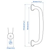 IKEA ENERYDA (ИКЕА ЕНЕРЙДА) — Ручка мебельная, цвет латуни 112 мм — фото 6