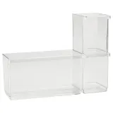 IKEA KLIPPKAKTUS (ИКЕА КЛИППКАКТУС) — Контейнер для холодильника, набор из 3 шт, прозрачный — фото 1