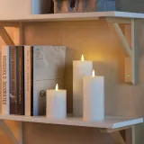 IKEA SILVERMÅS (ИКЕА СИЛВЕРМОС) — Свеча столбик LED, набор 3 шт, на батарейках белая — фото 4