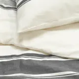 IKEA JÄTTEFRÄKEN (ИКЕА ЙЭТТЕФРЭКЕН) — Пододеяльник и наволочка, белый/тёмно-серый 150x200/50x60 см — фото 2