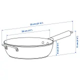 IKEA PUCKELLAX (ИКЕА ПУКЕЛЛАКС) — Сковорода, антипригарное покрытие 28 см — фото 5