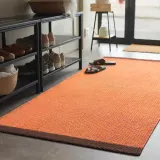 IKEA VÄGOMRÅDE (ИКЕА ВЭГОМРОДЕ) — Ковёр безворсовый, светлый оранжево-розовый 80х150 см — фото 3