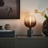 IKEA MOLNART (ИКЕА МОЛНАРТ) — Светодиодная лампа E27 200 люмен, трубчатая чёрный/прозрачное стекло 185 мм — фото 4