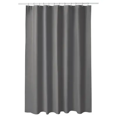 IKEA LUDDHAGTORN (ИКЕА ЛУДДХАГТОРН) — Штора для ванной, серый 180х200 см