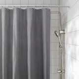IKEA LUDDHAGTORN (ИКЕА ЛУДДХАГТОРН) — Штора для ванной, серый 180х200 см — фото 4