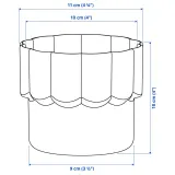 IKEA HÄNGSÄLG (ИКЕА ХЭНГСЭЛГ) — Кашпо, светло-розовый 9 см — фото 5