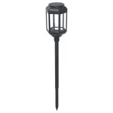 IKEA SOLVINDEN (ИКЕА СОЛВИНДЕН) — Грунтовый светильник LED на солн. батарее, для улицы/прозрачный чёрный — фото 1