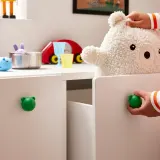 IKEA GREJSIMOJS (ИКЕА ГРЕЙСИМОЙС) — Ручка-кнопка, зелёный/медведь 38 мм — фото 3