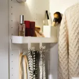IKEA ALTARLIDEN (ИКЕА АЛТАРЛИДЕН) — Вешалка, с контейнером/белая — фото 3