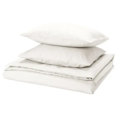 IKEA PILTANDVINGE (ИКЕА ПИЛТАНДВИНГЕ) — Пододеяльник и 2 наволочки, белый 200x200/50x60 см