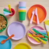 IKEA KALAS (ИКЕА КАЛАС) — Набор столовых приборов, 18 шт., разные цвета/сезонное издание — фото 2