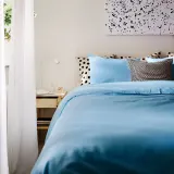 IKEA PILTANDVINGE (ИКЕА ПИЛТАНДВИНГЕ) — Пододеяльник и наволочка, светло-голубой 150х200/50х60 см — фото 4