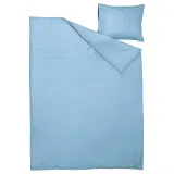 IKEA PILTANDVINGE (ИКЕА ПИЛТАНДВИНГЕ) — Пододеяльник и наволочка, светло-голубой 150х200/50х60 см — фото 5