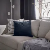 IKEA SANELA (ИКЕА САНЕЛА) — Чехол на подушку, тёмно-синий 50х50 см — фото 2