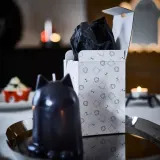 IKEA KUSTFYR (ИКЕА КУСТФИР) — Свеча-столбик без аромата, кот чёрный 12 см — фото 5