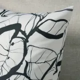 IKEA PELARKÖRSBÄR (ИКЕА ПЕЛАРКЁРСБЭР) — Чехол на подушку, белый/чёрный 50х50 см — фото 5