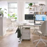 IKEA STUBBERGET (ИКЕА СТУББЕРГЕТ) — Держатель для монитора, чёрный — фото 2