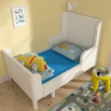 IKEA BARNDRÖM (ИКЕА БАРНДРЁМ) — Простыня натяжная для раздвижной кровати, синий 80х130 см — фото 2