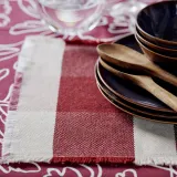 IKEA HÖSTAGILLE (ИКЕА ХЁСТАГИЛЛЕ) — Салфетка под приборы, с узором/разноцветный 45х35 см — фото 1