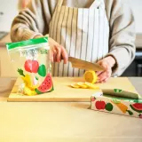 IKEA ISTAD (ИКЕА ИСТАД) — Пакет с застёжкой, с фруктами и овощами зелёный 1 л — фото 3