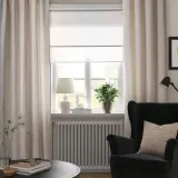 IKEA LENDA (ИКЕА ЛЕНДА) — Штора с подхватом, 2 шт., кремовый/на люверсах 140х250 см — фото 2