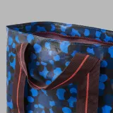 IKEA SPJUTSÖ (ИКЕА СПЙУТСЁ) — Сумка, синяя с принтом 22x22x15 см/7 л — фото 4