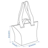 IKEA SPJUTSÖ (ИКЕА СПЙУТСЁ) — Сумка, синяя с принтом 22x22x15 см/7 л — фото 5