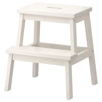 IKEA BEKVÄM (ИКЕА БЕКВЭМ) — Табурет-стремянка, белый 50 см