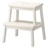 IKEA BEKVÄM (ИКЕА БЕКВЭМ) — Табурет-стремянка, белый 50 см — фото 1