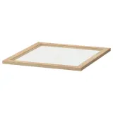IKEA KOMPLEMENT (ИКЕА КОМПЛИМЕНТ) — Стеклянная полка, под дуб, беленый белым 50x58 см — фото 1