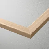 IKEA KOMPLEMENT (ИКЕА КОМПЛИМЕНТ) — Стеклянная полка, под дуб, беленый белым 50x58 см — фото 3
