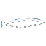 IKEA KOMPLEMENT (ИКЕА КОМПЛИМЕНТ) — Полка, белый 50x35 см — фото 4