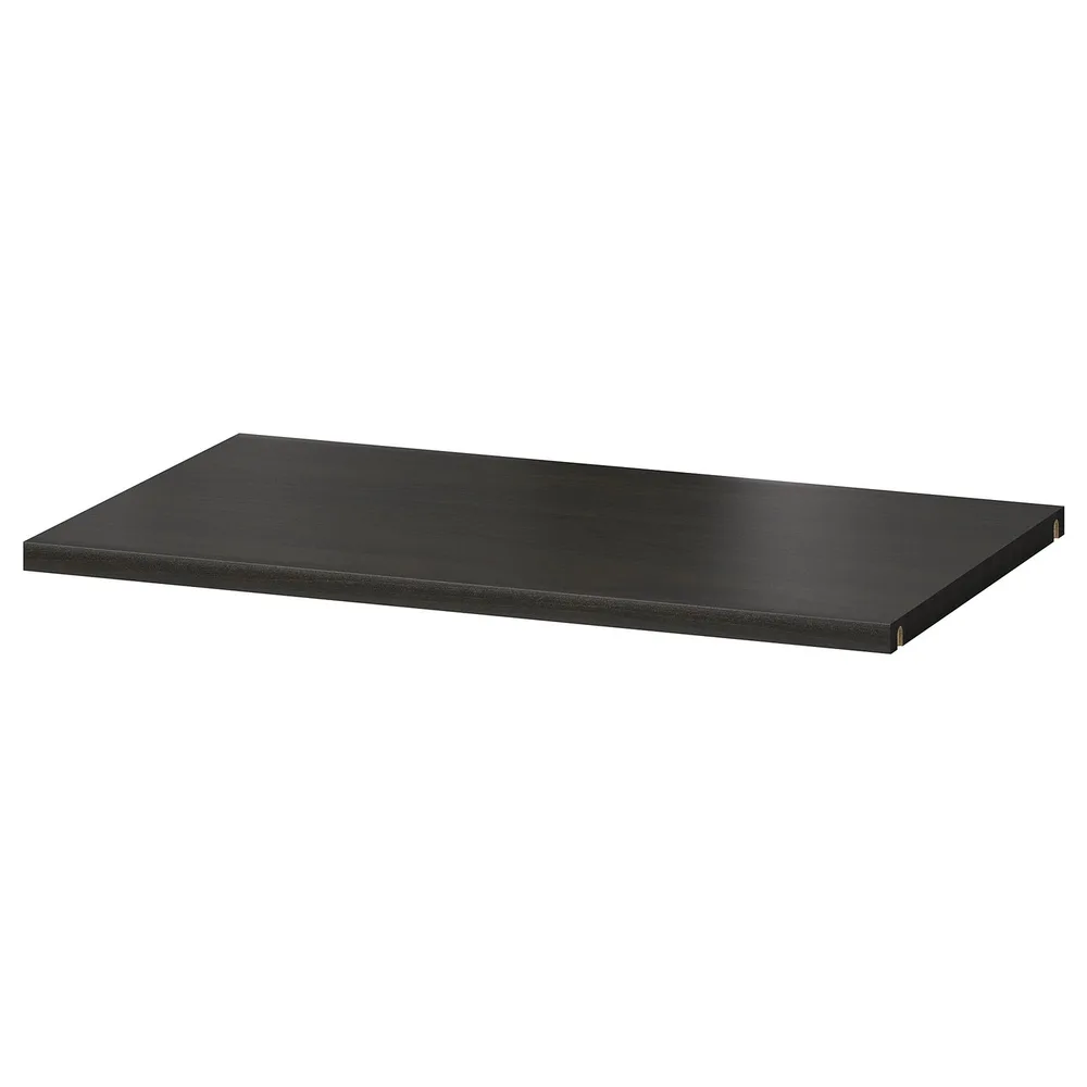 IKEA BESTÅ (ИКЕА БЕСТО) — Полка, чёрно-коричневая 56x36 см
