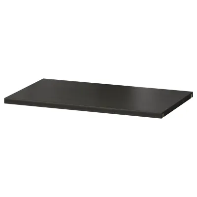 IKEA BESTÅ (ИКЕА БЕСТО) — Полка, чёрно-коричневая 56x36 см