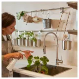 IKEA KUNGSFORS (ИКЕА КУНГСФОРС) — Рейка, нержавеющая сталь 56 см — фото 3