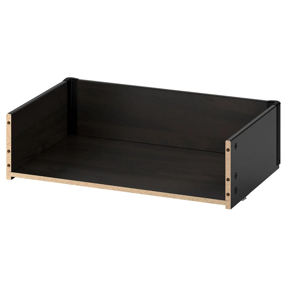 IKEA BESTÅ (ИКЕА БЕСТО) — Каркас ящика, чёрно-коричневый 60х15х40 см