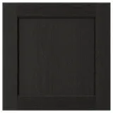 IKEA LERHYTTAN (ИКЕА ЛЕРХЙТТАН) — Дверь, чёрная морилка 40х40 см — фото 1